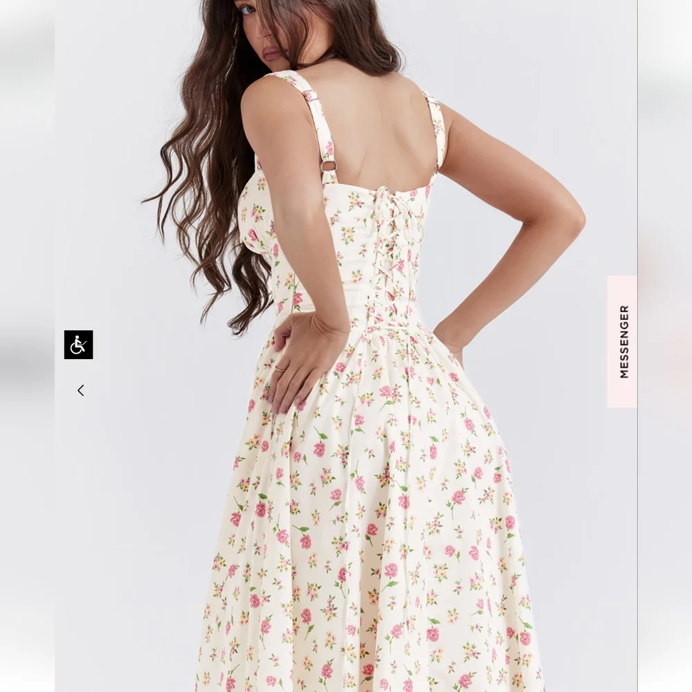 House of CB Tatiana Rose Print Midi Sundress - Picture 3 of 16